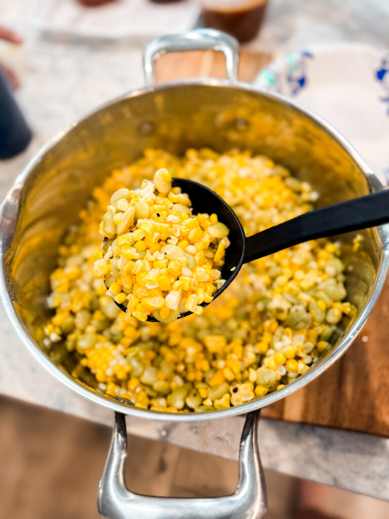 homemade succotash