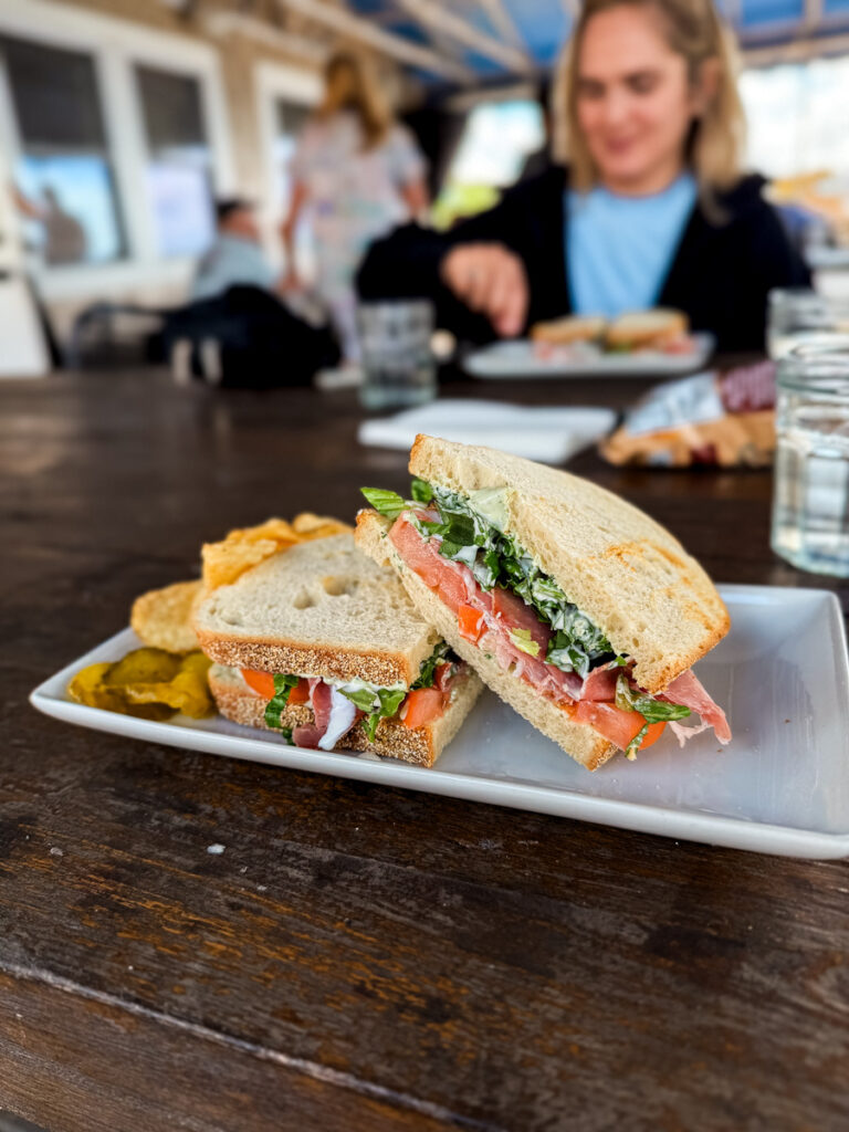OBX crew sandwich lunch