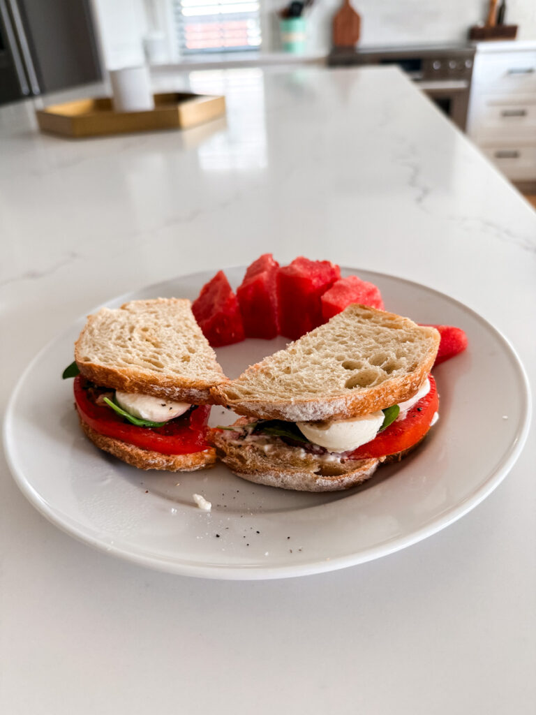 Caprese sandwich