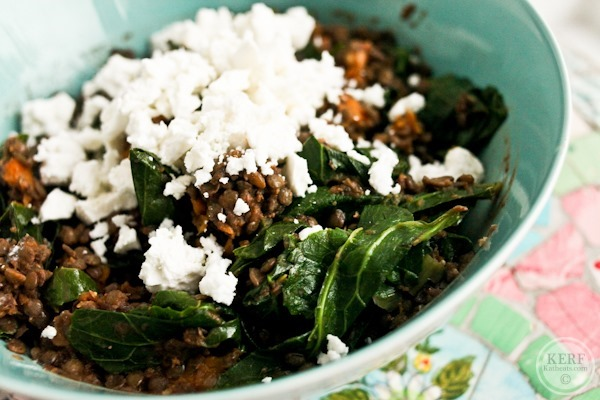 Smoky Maple Lentil Salad with Collards