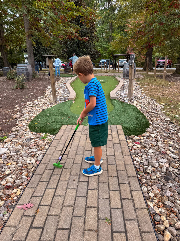 Mini Golf at Keswick Vineyards