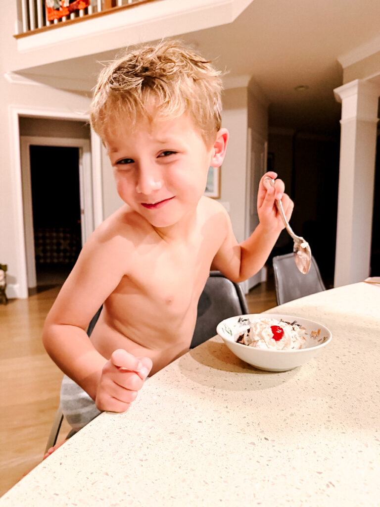 Ice cream sundaes