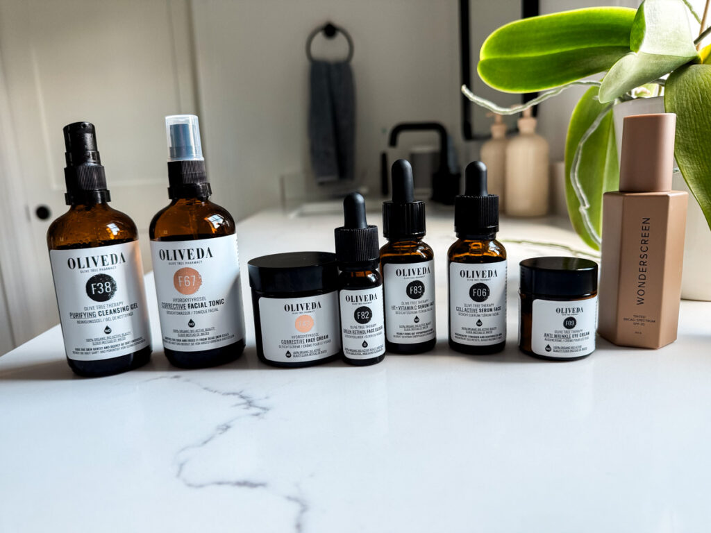 Oliveda skincare products
