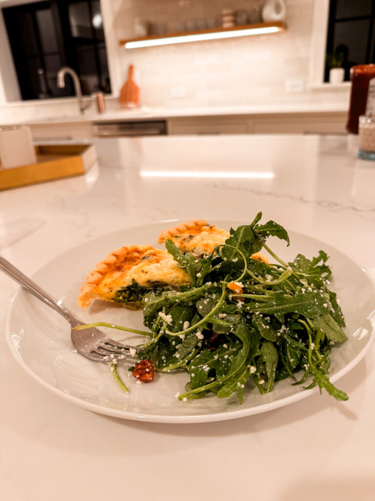 Quiche Arugula Salad