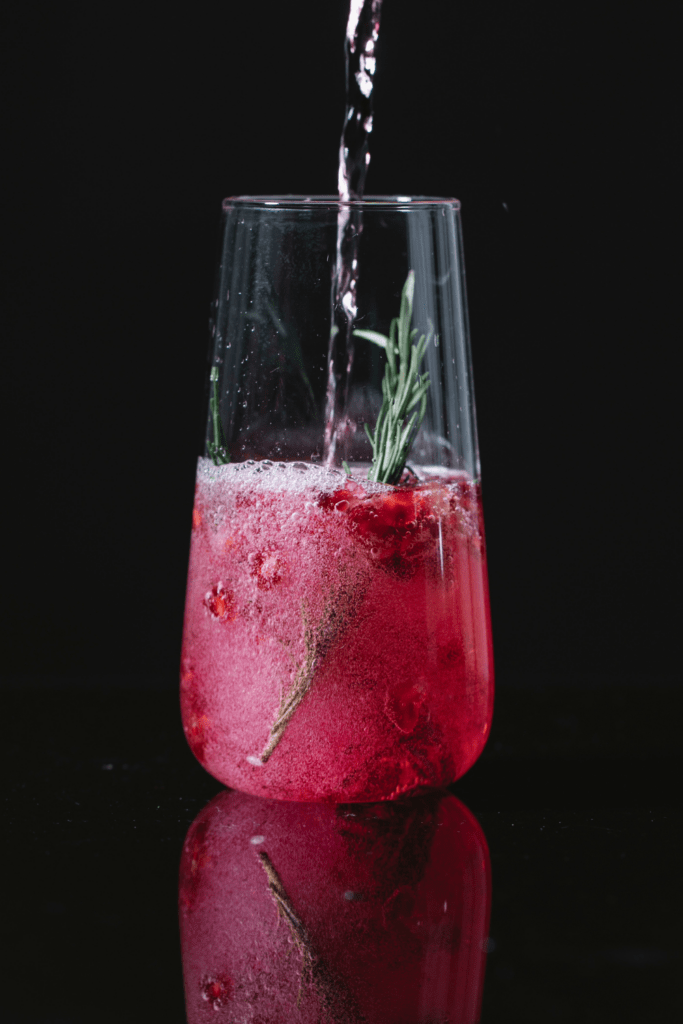 Sparkling Pomegranate Holiday Cocktail