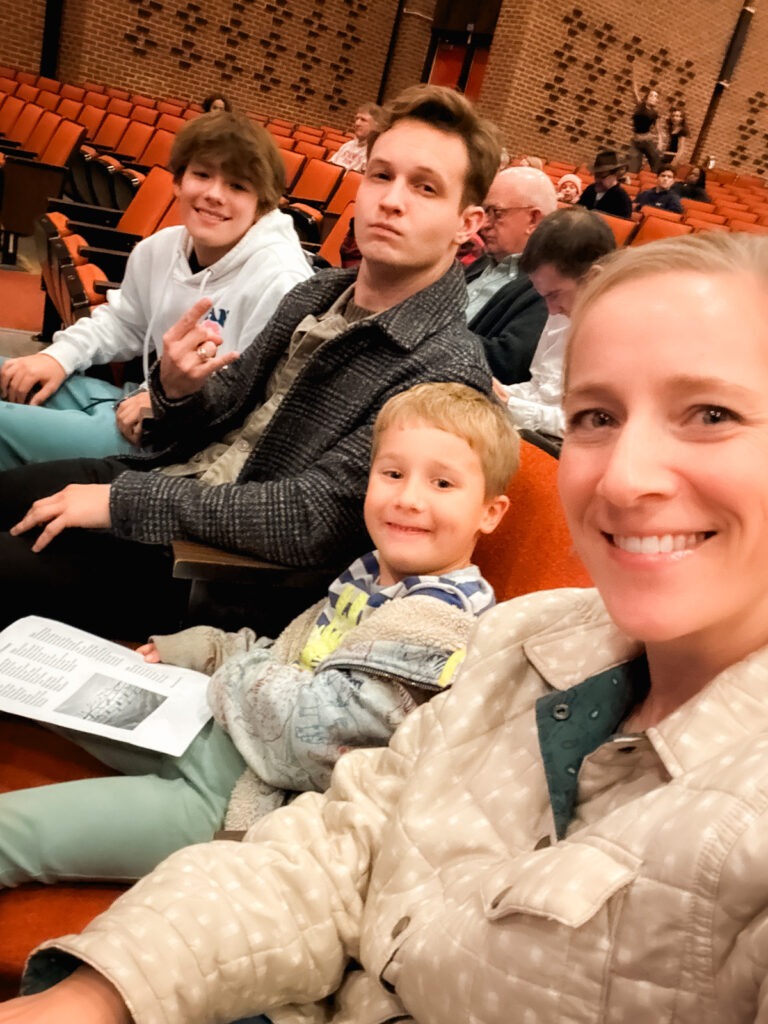 watching a musical event Tis The Season - watching a musical event