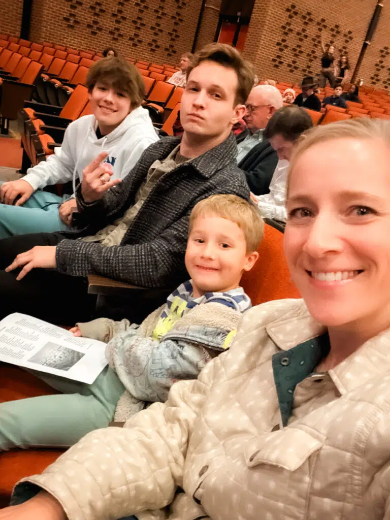 Tis The Season - watching a musical event