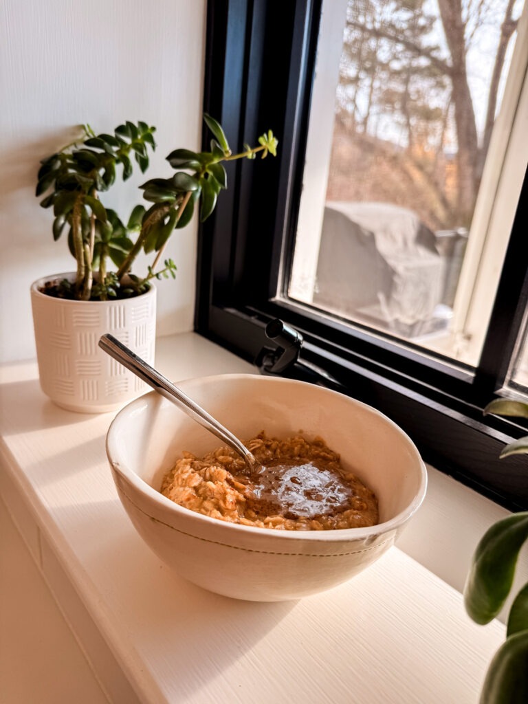 Whipped Banana Oatmeal with AB Whipped Banana Oatmeal with AB