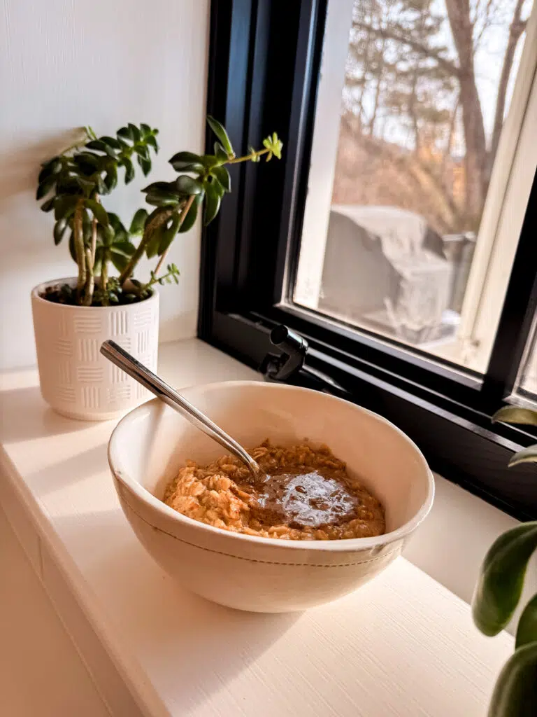 Whipped Banana Oatmeal with AB