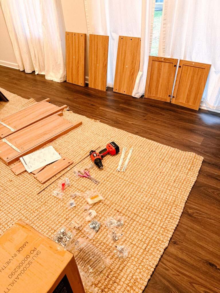 assembling furniture