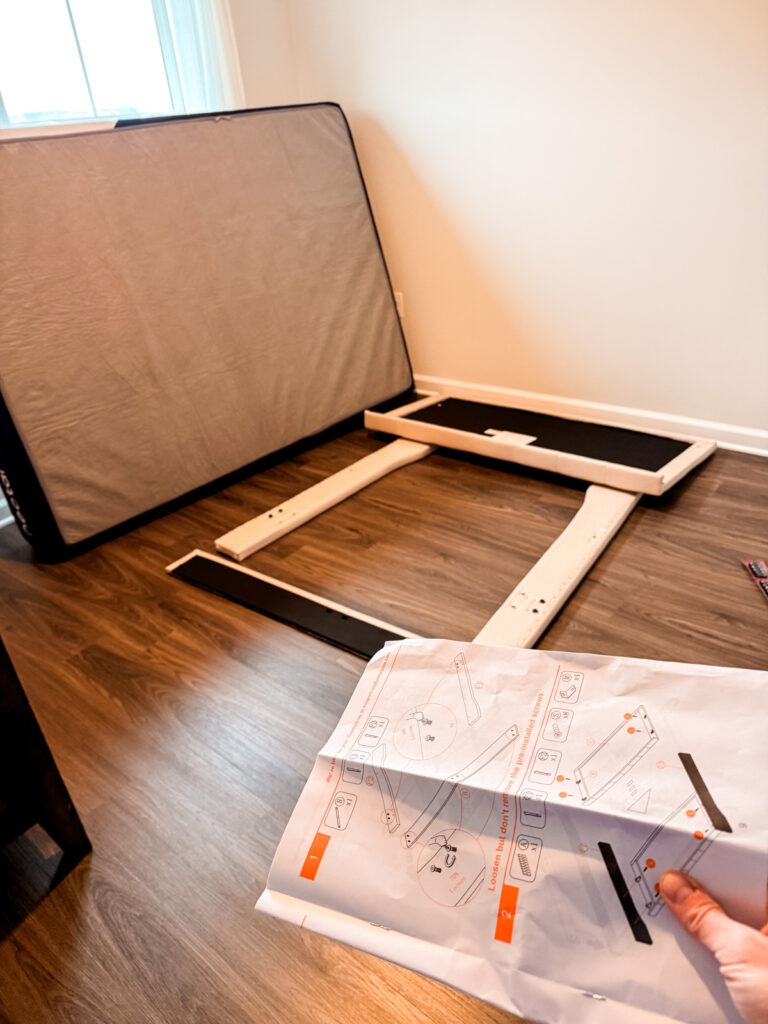 setting up Birch's room